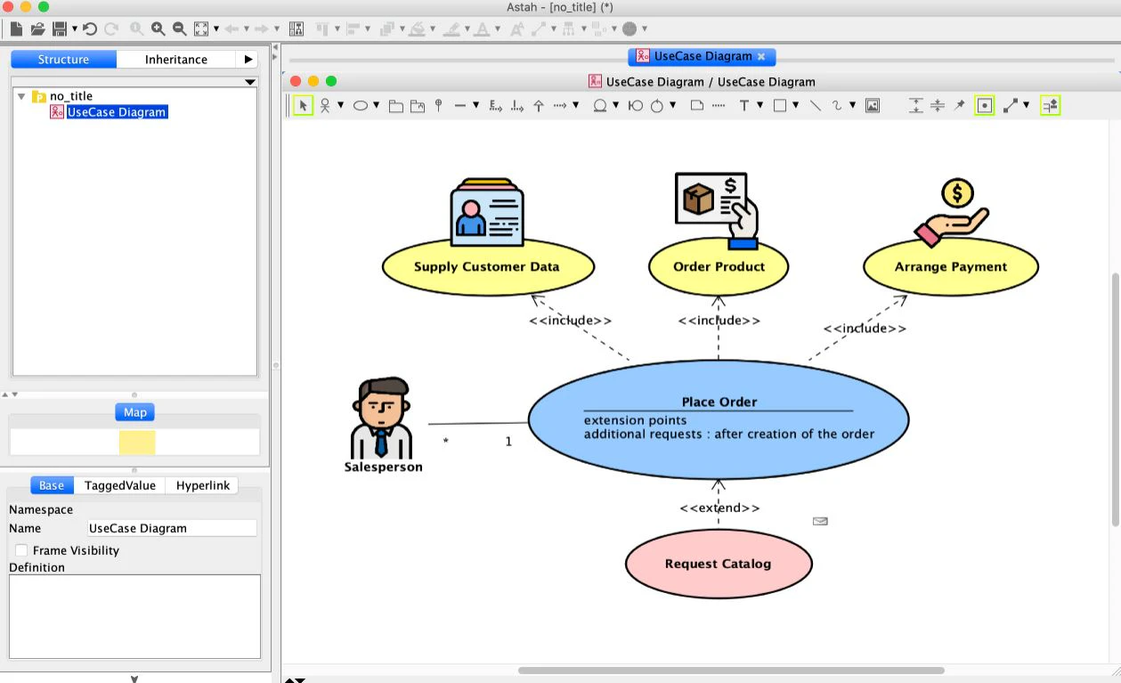 screenshot of Astah Professional